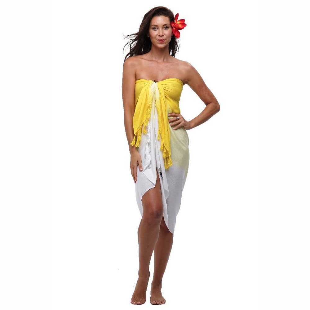 Dip Dye Sarongs Yellow